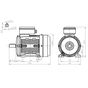 Silnik elektryczny jednofazowy 3kW 2800 obr/min. 100B5